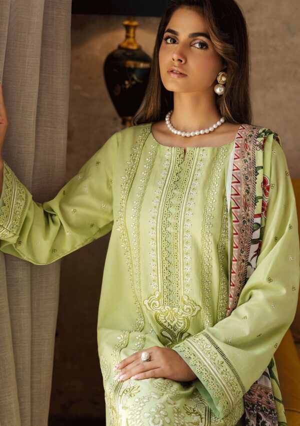 Mushq — 3pc Dhanak with Pashmina wool  shawl - Image 4