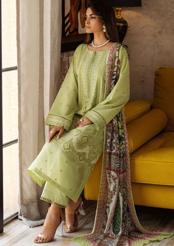 Mushq — 3pc Dhanak with Pashmina wool  shawl - Image 2